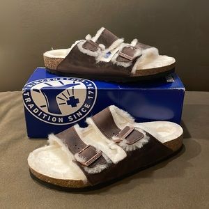 Birkenstock Arizona Shearling Habana